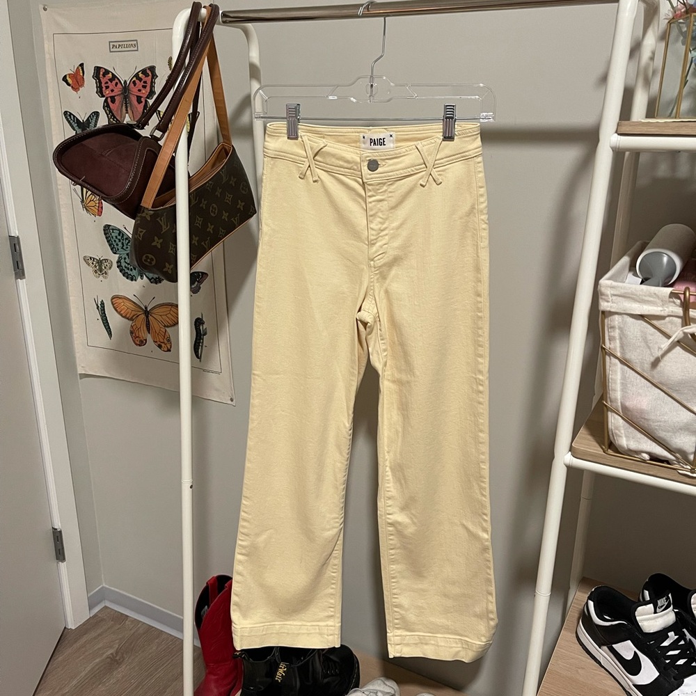 Paige Nellie Flare Jeans- Light Yellow